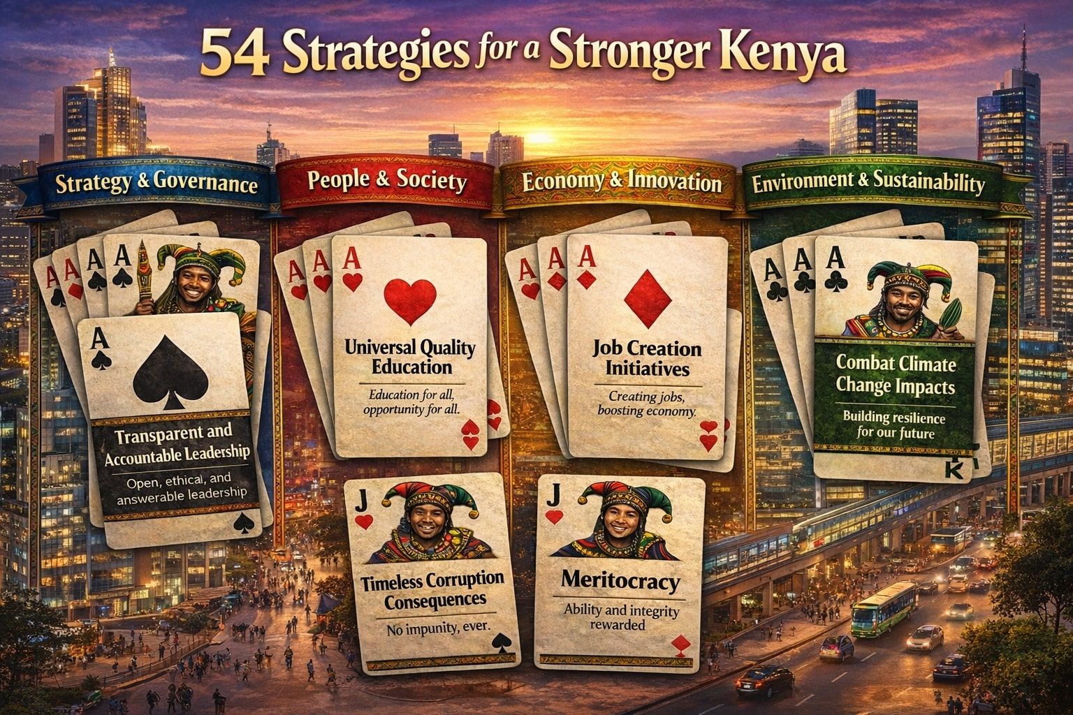 A Deck of Priorities for Resetting and Recharging Kenya